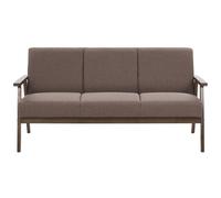 Beliani Sofa 3 Seater Asnes Fabric Brown