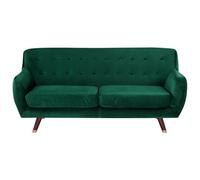 Beliani Sofa 3 Seater Bodo Velvet Emerald Green