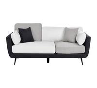 Beliani Sofa 3 Seater Bolga Fabric Black