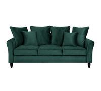 Beliani Sofa 3 Seater Bornholm Velvet Dark Green