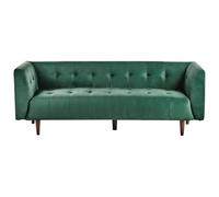 Beliani Sofa 3 Seater Byske Fabric Green