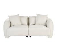Beliani Sofa 3 Seater Ekenes Fabric Off-White