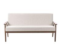 Sofa 3 Seater ESRUM Fabric Dark Brown/ Beige