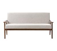 Sofa 3 Seater ESRUM Fabric Dark Brown/ Grey