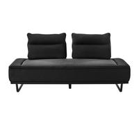 Sofa 3 Seater FAXEN Fabric Black