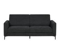 Beliani 3 Seater Fabric Sofa Black Fenes, Black