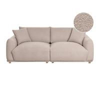 Beliani Sofa 3 Seater JUBEK Boucle Beige