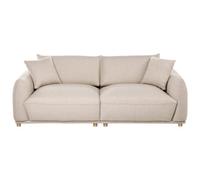 Beliani Sofa 3 Seater Jubek Fabric Beige