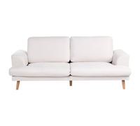 Beliani Sofa 3 Seater Kildal Fabric Light Beige