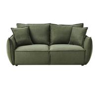 Beliani Sofa 3 Seater Kunes Fabric Green
