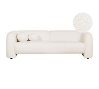 Sofa 3 Seater LEIREN Boucle White