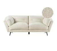 Beliani Sofa 3 Seater Lenvik Boucle White