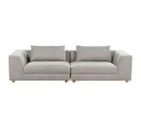 Sofa 3 Seater LERMON Fabric Light Grey
