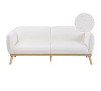 Beliani Sofa 3 Seater Ljung Boucle White