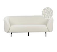 Beliani Sofa 3 Seater Loen Boucle White
