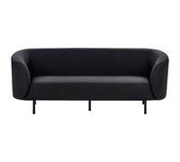 Sofa 3 Seater LOEN Fabric Black