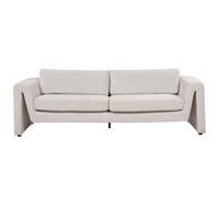 Sofa 3 Seater MAUNU Velvet Light Beige