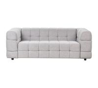 Beliani Sofa 3 Seater Mullola Fabric Light Grey