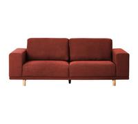 Beliani Sofa 3 Seater Nivala Fabric Red