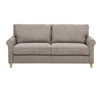 Beliani Sofa 3 Seater Ronneby Fabric Light Brown