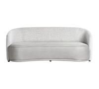 Beliani Sofa 3 Seater Roset Fabric Grey