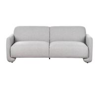 Beliani 3 Seater Fabric Sofa Grey Saland, Grey