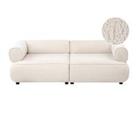 Beliani Sofa 3 Seater Salla Boucle Off-White