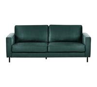 Beliani Sofa 3 Seater Savalen Velvet Dark Green