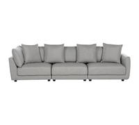 Beliani Sofa 3 Seater Sigtuna Fabric Light Grey