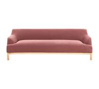 Beliani Sofa 3 Seater Sosjo Fabric Burgundy