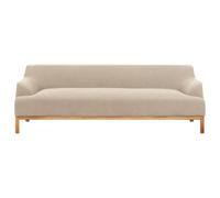 Beliani Sofa 3 Seater Sosjo Fabric Taupe