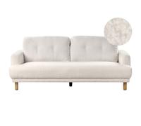 Beliani Sofa 3 Seater Tuve Boucle White