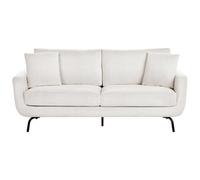 Beliani Sofa 3 Seater Vesala Fabric Off-White