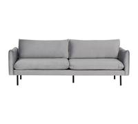 Beliani Sofa 3 Seater Vinterbro Velvet Grey