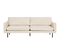 Beliani Sofa 3 Seater Vinterbro Velvet Light Beige