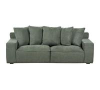 Beliani Sofa 3 Seater Viskan Chenille Dark Green