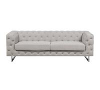 Beliani Sofa 3 Seater Vissland Fabric Light Beige