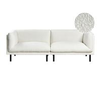 Beliani Sofa 3 Seater Vorgod Boucle Off-White