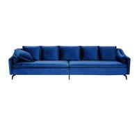 Sofa 4 Seater AURE Velvet Navy Blue