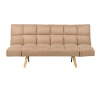 Beliani Fabric Sofa Bed Brown Ingaro, Brown