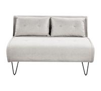 Sofa Bed 2 Seater VESTFOLD Fabric Light Grey