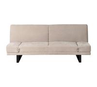 Beliani Sofa Bed 2 Seater York Chenille Light Beige