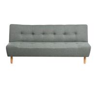 Beliani Sofa Bed 3 Seater Alsten Fabric Green