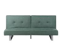 Beliani Sofa Bed 3 Seater Dublin Fabric Green