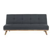 Beliani Sofa Bed 3 Seater Froya Fabric Dark Grey