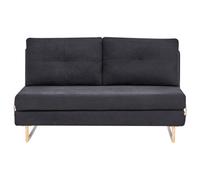 Sofa Bed 3 Seater JERSLEV Fabric Black