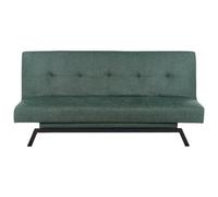 Sofa Bed 3 Seater LEEDS Fabric Green