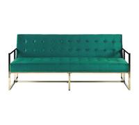 Beliani Velvet Sofa Bed Green Marstal, Green