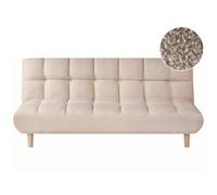 Sofa Bed 3 Seater RISOR Boucle Beige