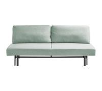 Beliani Sofa Bed 3 Seater Roykka Fabric Light Green